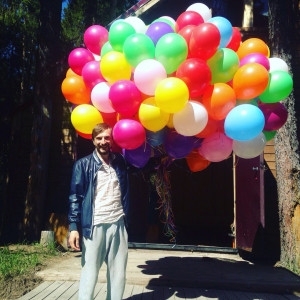 Латексные гелиевые шары ассорти. Размер 32 см.